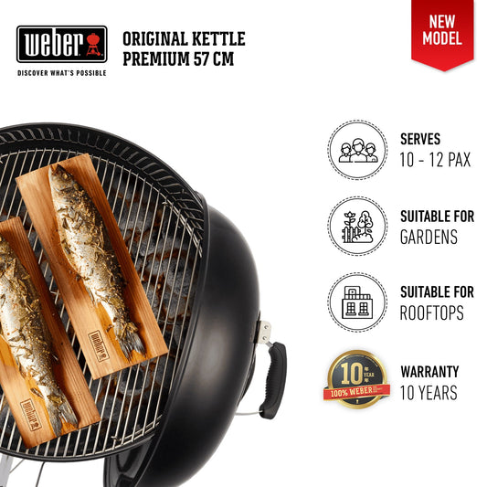 เตาถ่าน WEBER 57cm Original Kettle Premium GBS