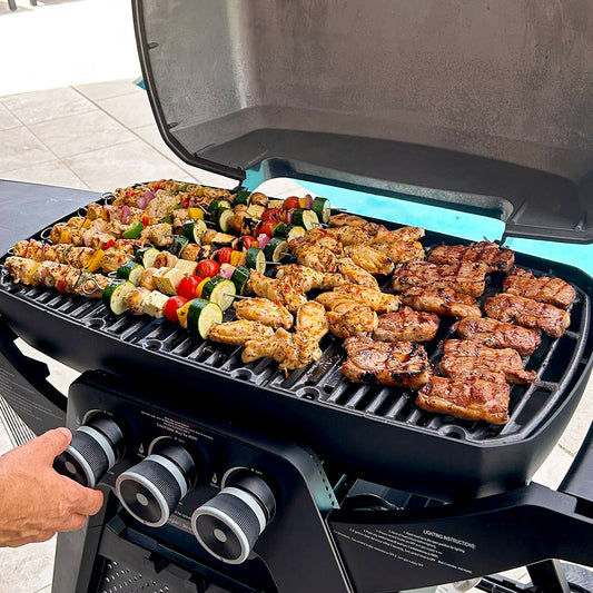 Ziggy Elite Triple Grill LPG BBQ On Cart