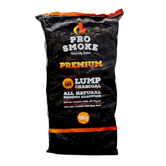 Pro Smoke Premium Hardwood Lump Charcoal 18kg