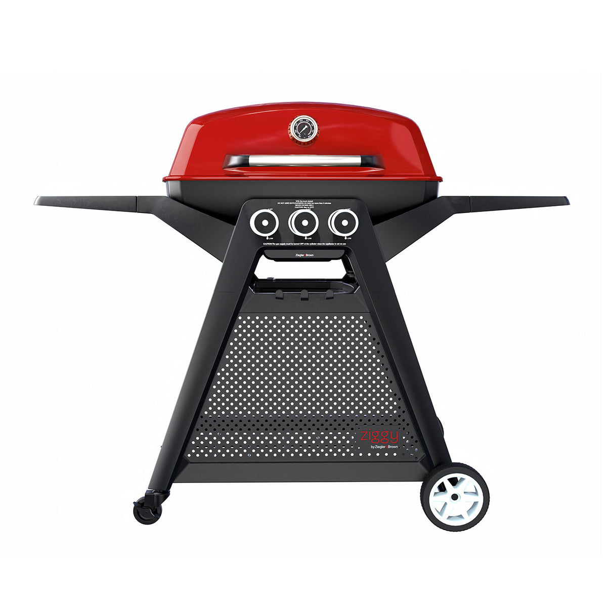 Ziggy Elite Triple Grill LPG BBQ On Cart BBQ39