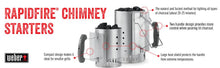 Load image into Gallery viewer, WEBER Rapidfire Chimney Starter