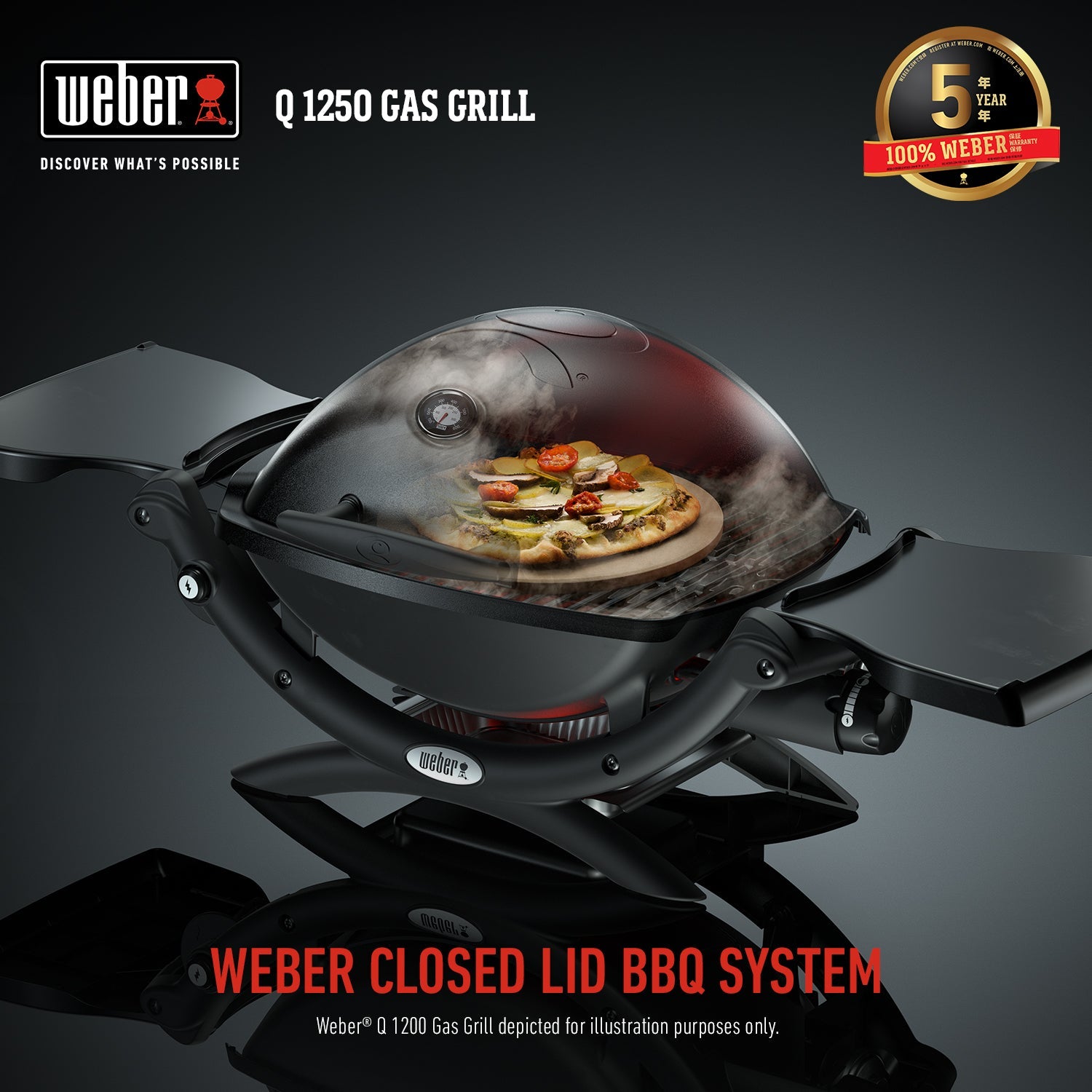 WEBER® Q 1250グリル　ウェーバー Weber® Q 1250ガスグリル | Qシリーズ | ガスグリル