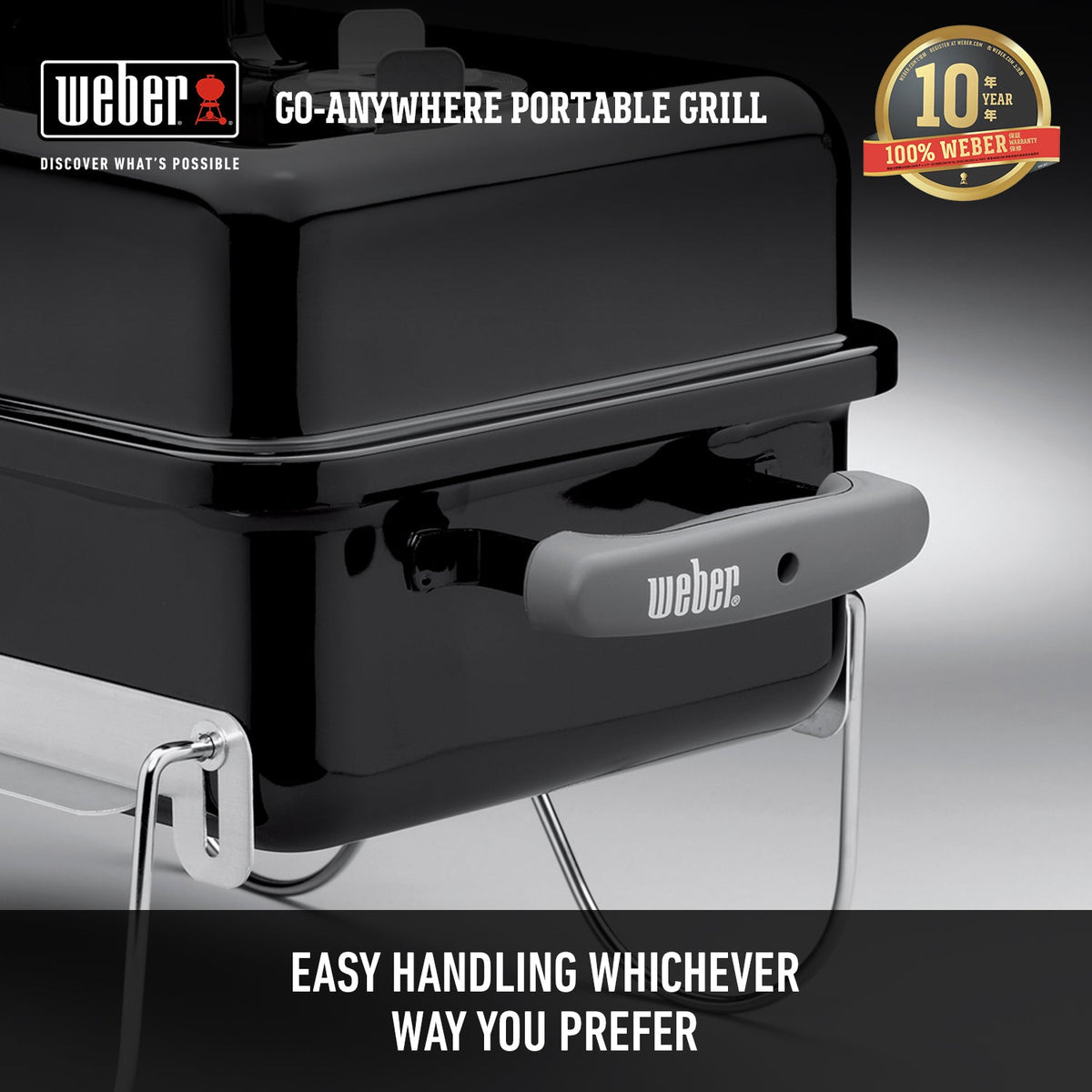 เตาถ่านแบบพกพา Weber Go-Anywhere – The Barbecue Store Thailand